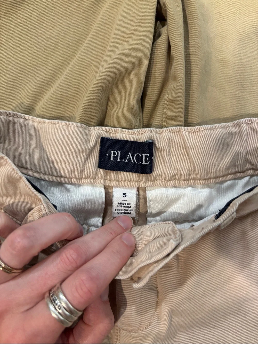 4 Pairs of Boys Chino Uniform Shorts Size 5/5T